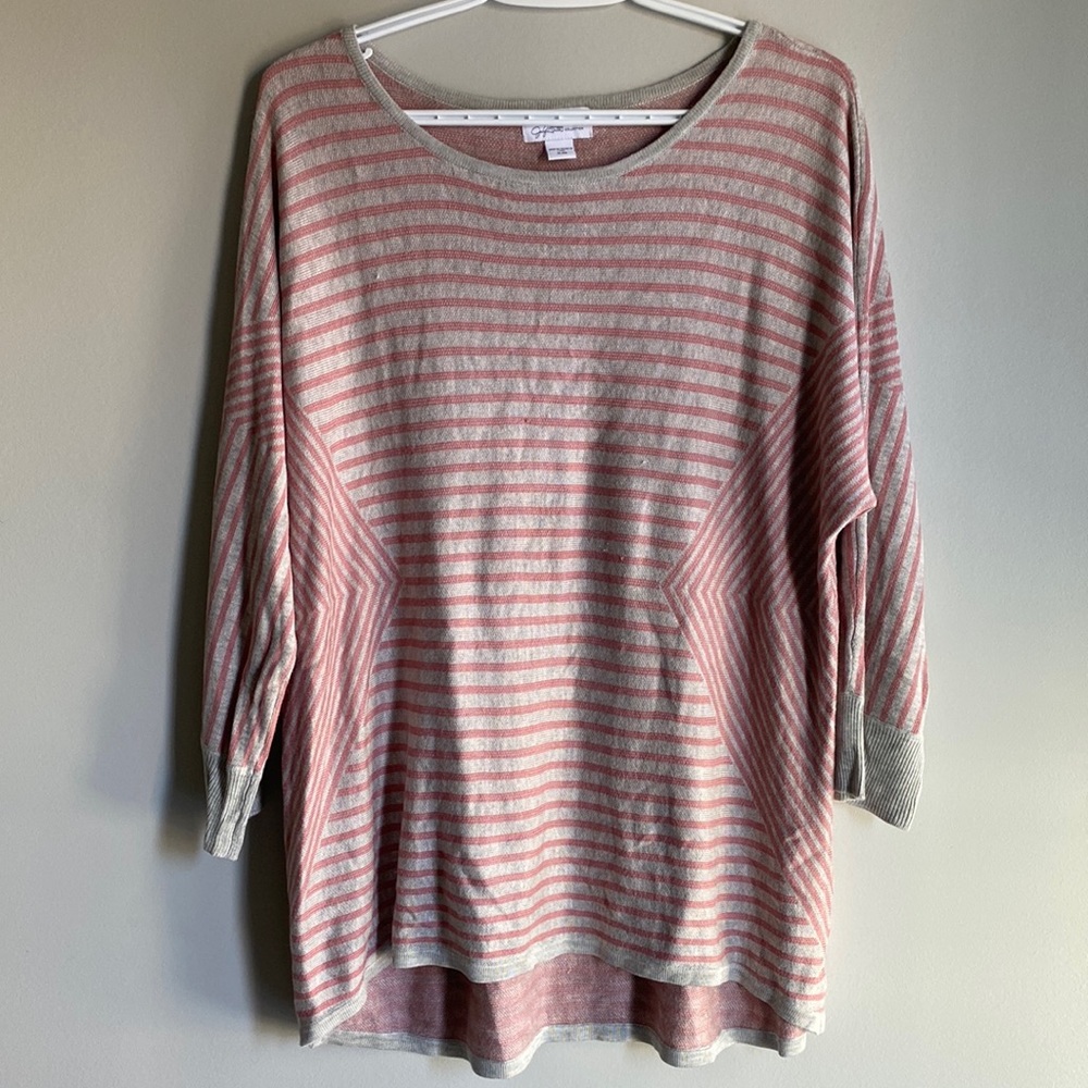 Silver and Pink Shirt from Jaclyn Smith Collection